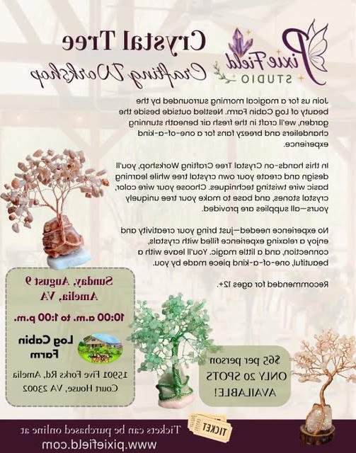 Pixie Field Studio Crystal Tree Workshop